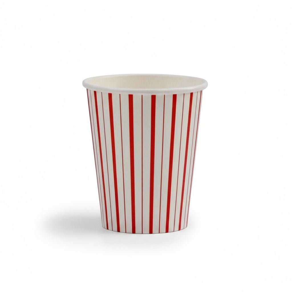 Red Fine Stripes Cups (Set of 8) - themonogram manor 
