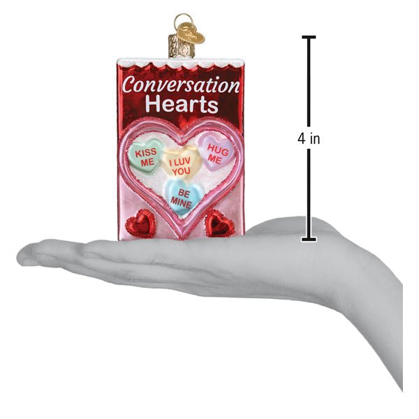 Conversation Hearts Candy Ornament - themonogram manor 