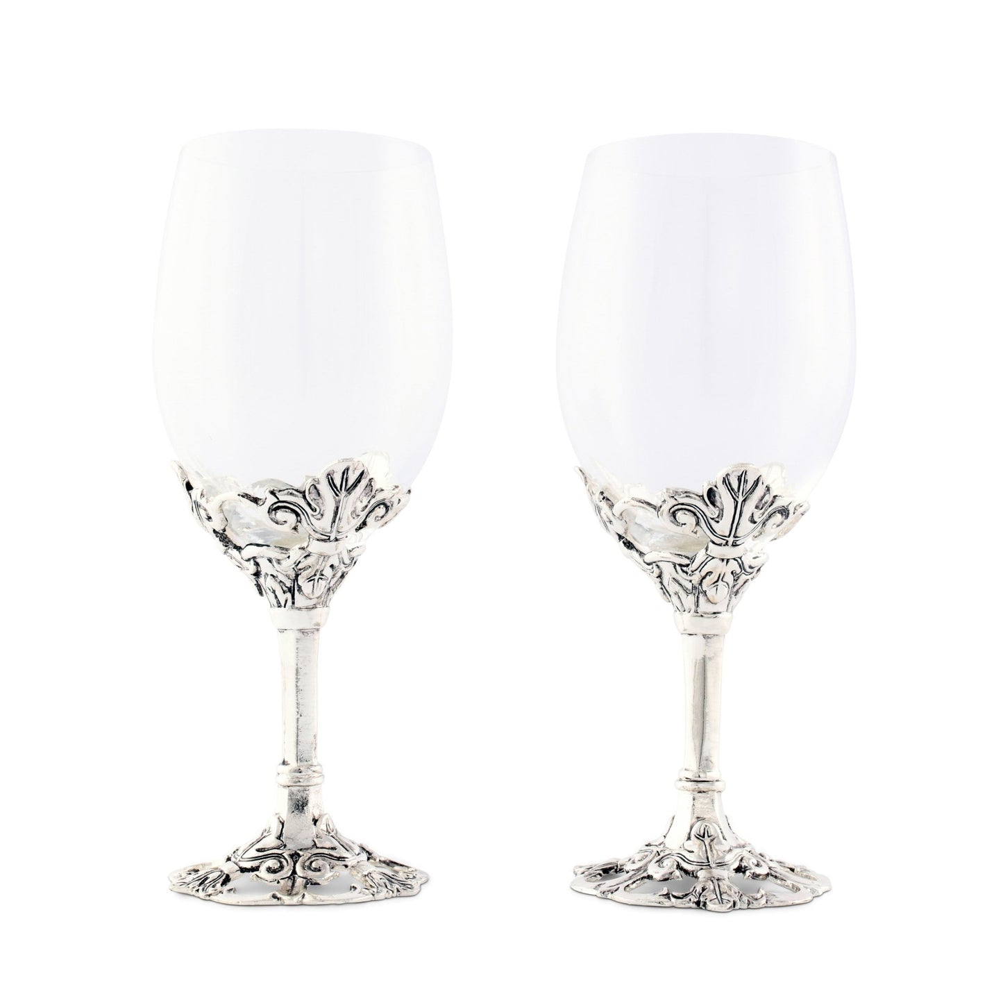 Fleur-De-Lis Wine Glasses - themonogram manor 