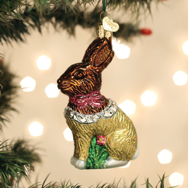 Chocolate Easter Bunny Ornament - themonogram manor 