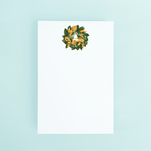 Golden Magnolia Wreath - themonogram manor 