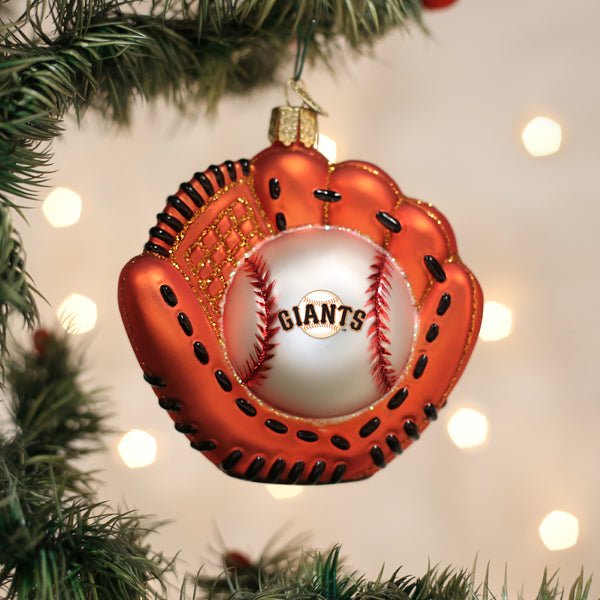 Giants Baseball Mitt Ornament - #themonogram manor #