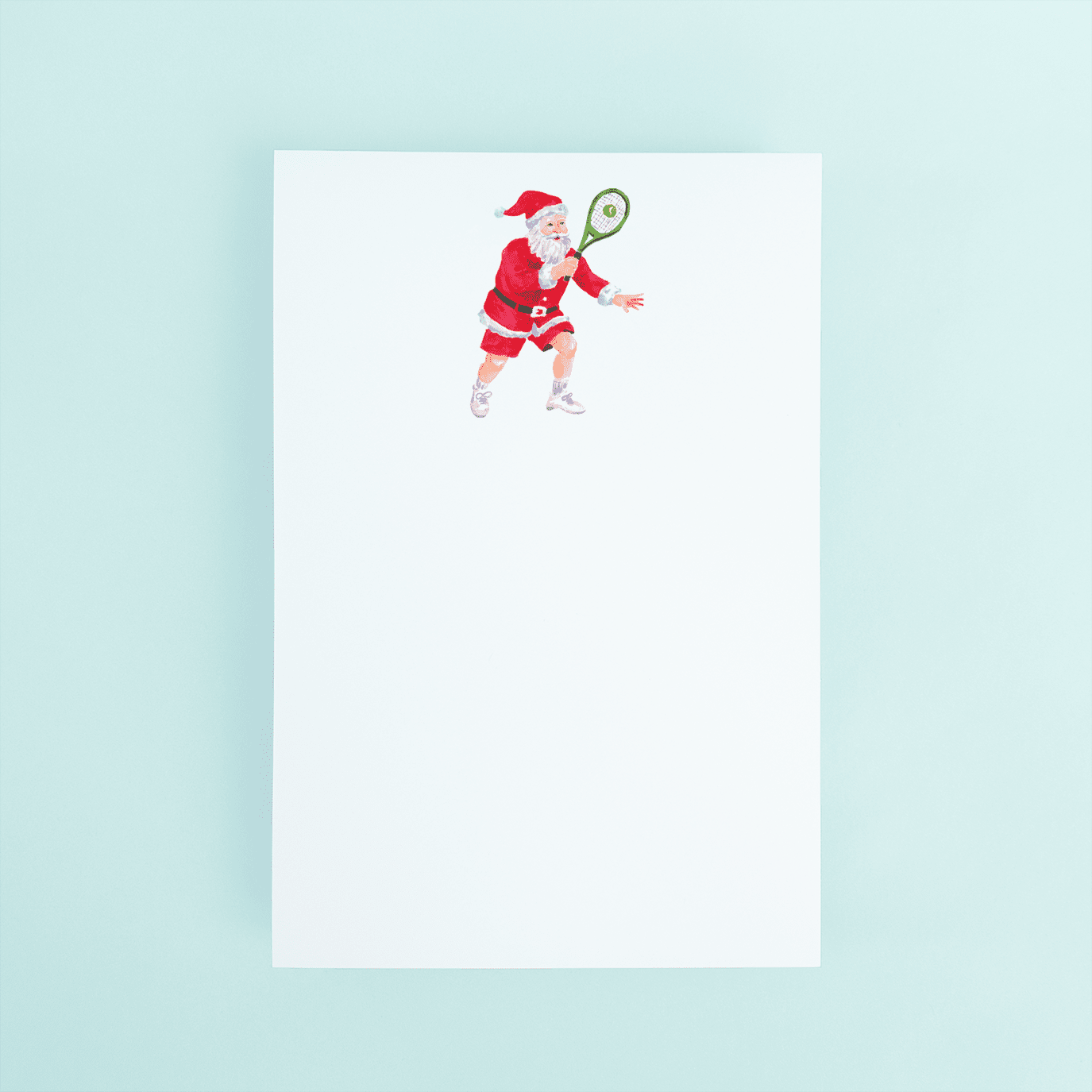 Tennis Santa Notepad - themonogram manor 