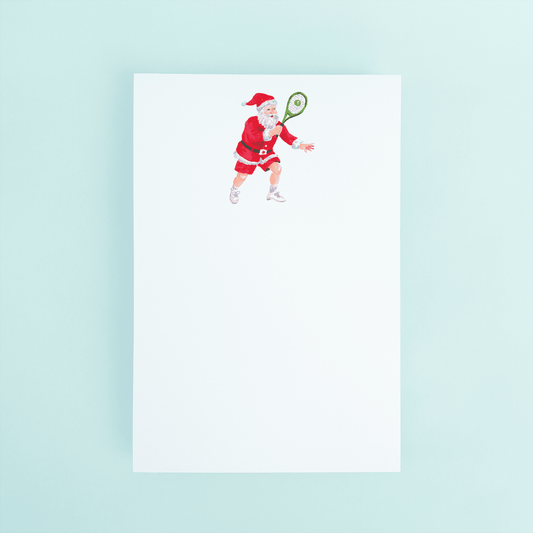 Tennis Santa Notepad - themonogram manor 