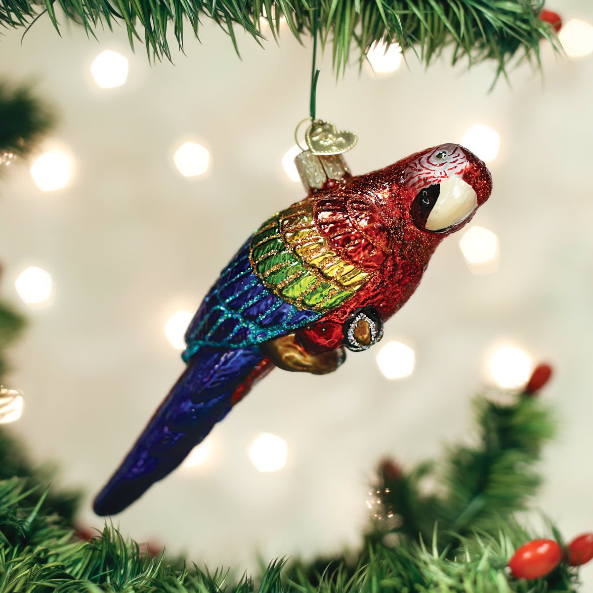 Tropical Parrot Ornament - themonogram manor 