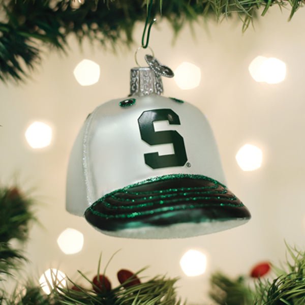 Michigan State Baseball Cap Ornament - #themonogram manor #