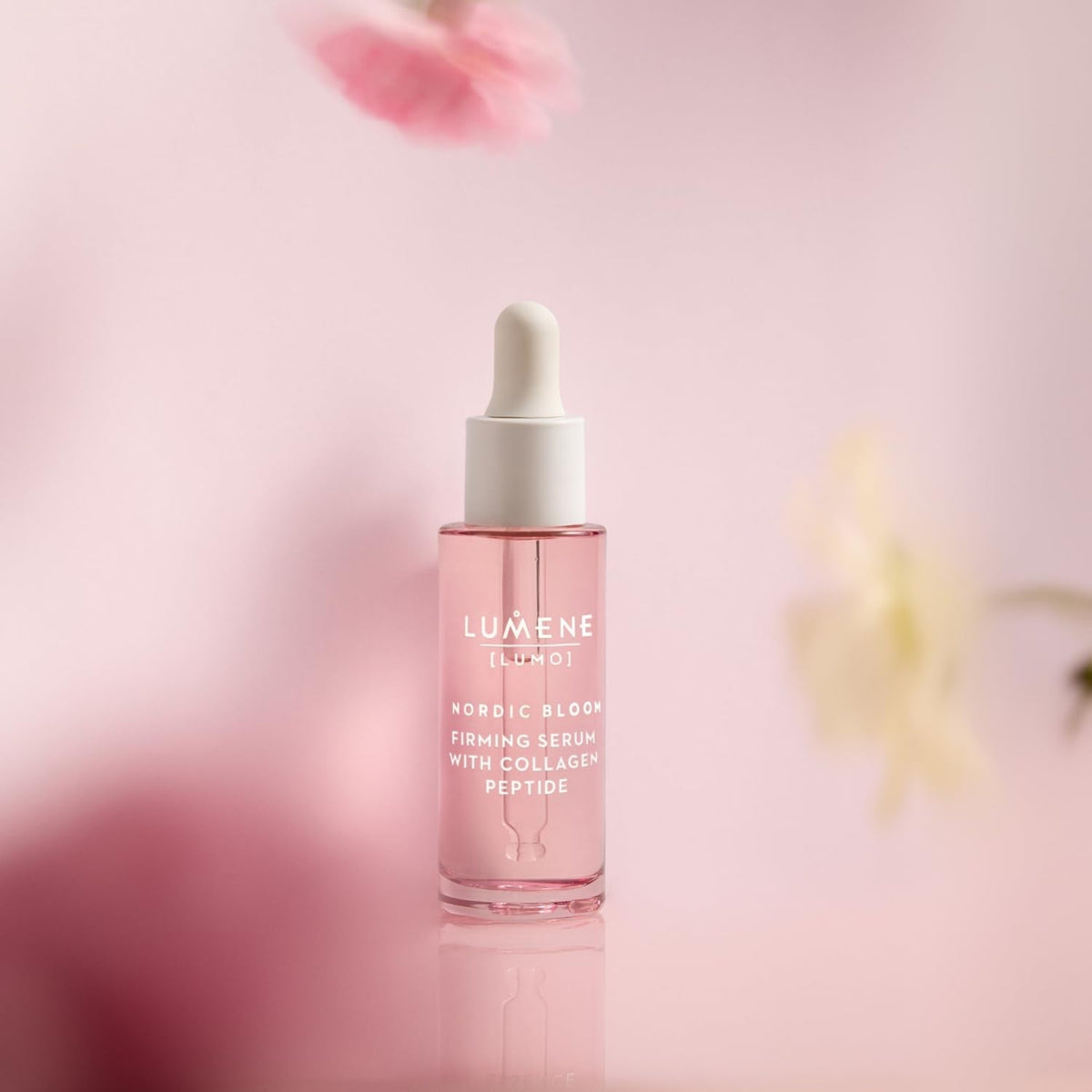 [Lumo] Vegan Collagen Face Serum - Firming Peptide Serum Formulated with Hyaluronic Acid for Smoother, Plump-Looking Skin - Helps to Reduce the Appearance of Fine Lines + Wrinkles (1 Fl Oz) - themonogram manor 