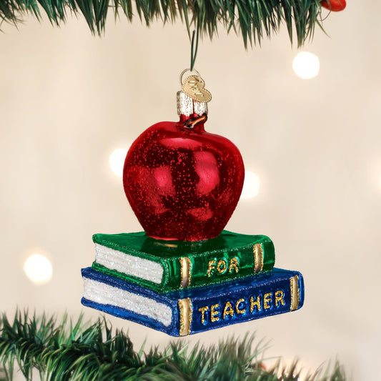 Teacher's Apple Ornament - themonogram manor 