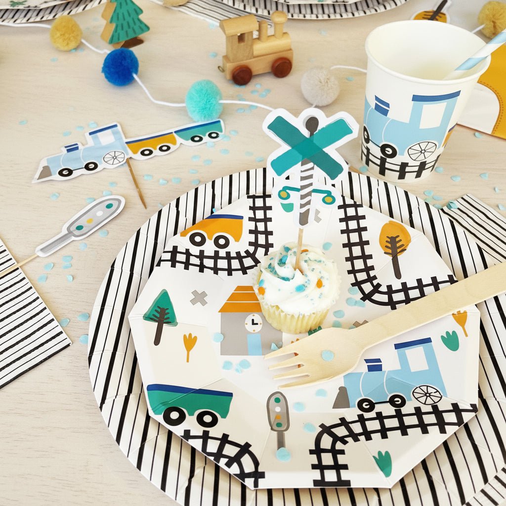 Steam Train Small Plates (Set of 8) - themonogram manor 