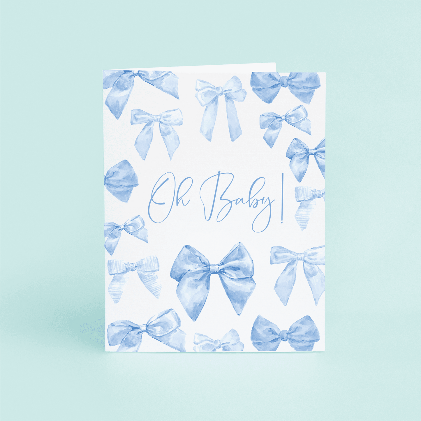 Blue Bows "Oh Baby!" - themonogram manor 