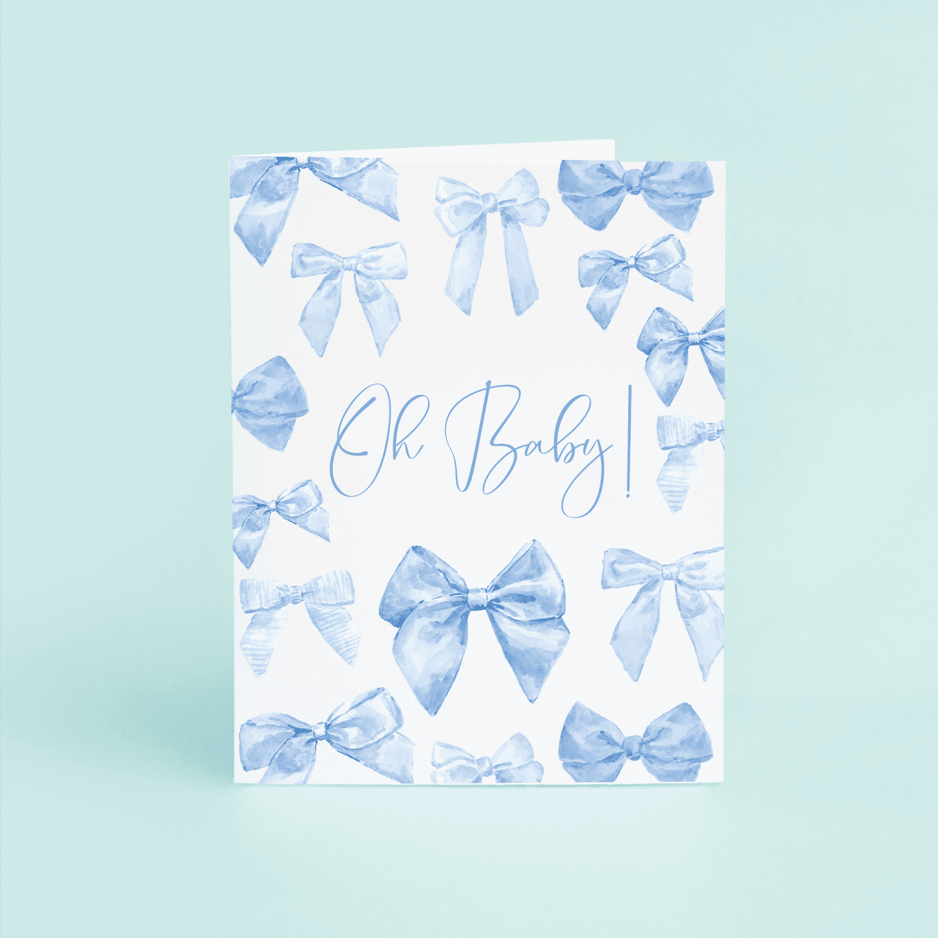 Blue Bows "Oh Baby!" - themonogram manor 
