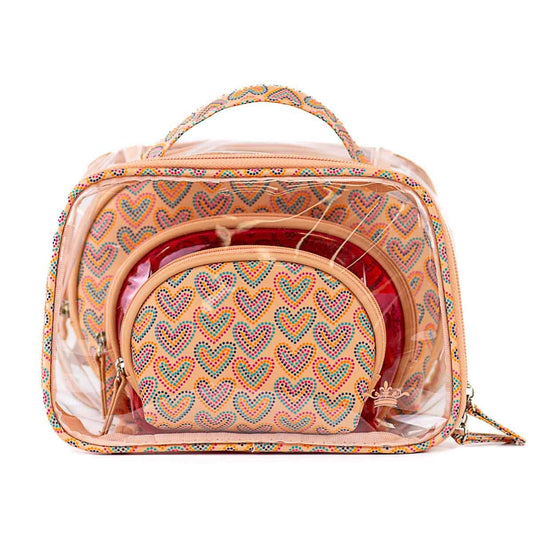 All Your Heart Travel Gift Set Light Pink/Multi 8.5x6x4.75 - themonogram manor 