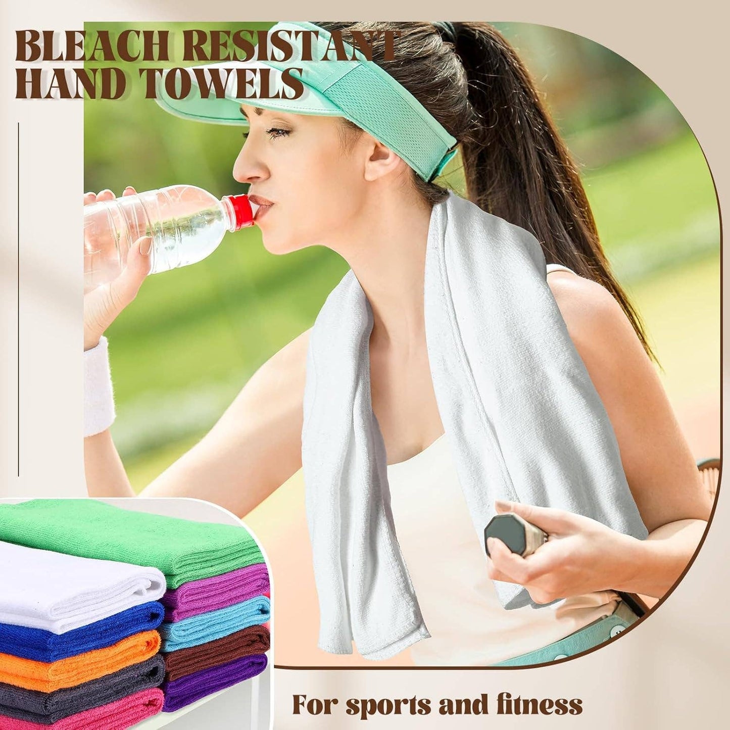 Bleach Proof Salon Hand Towels Microfiber - Assorted Colors - themonogram manor 