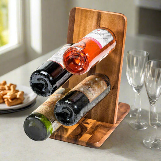 Floating Wine Bottle Holder - 4 bottle - themonogram manor 