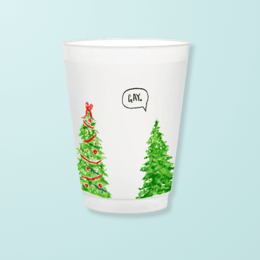 Gay Trees Frosted Cups - themonogram manor 