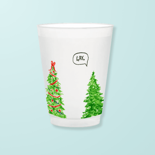 Gay Trees Frosted Cups - themonogram manor 