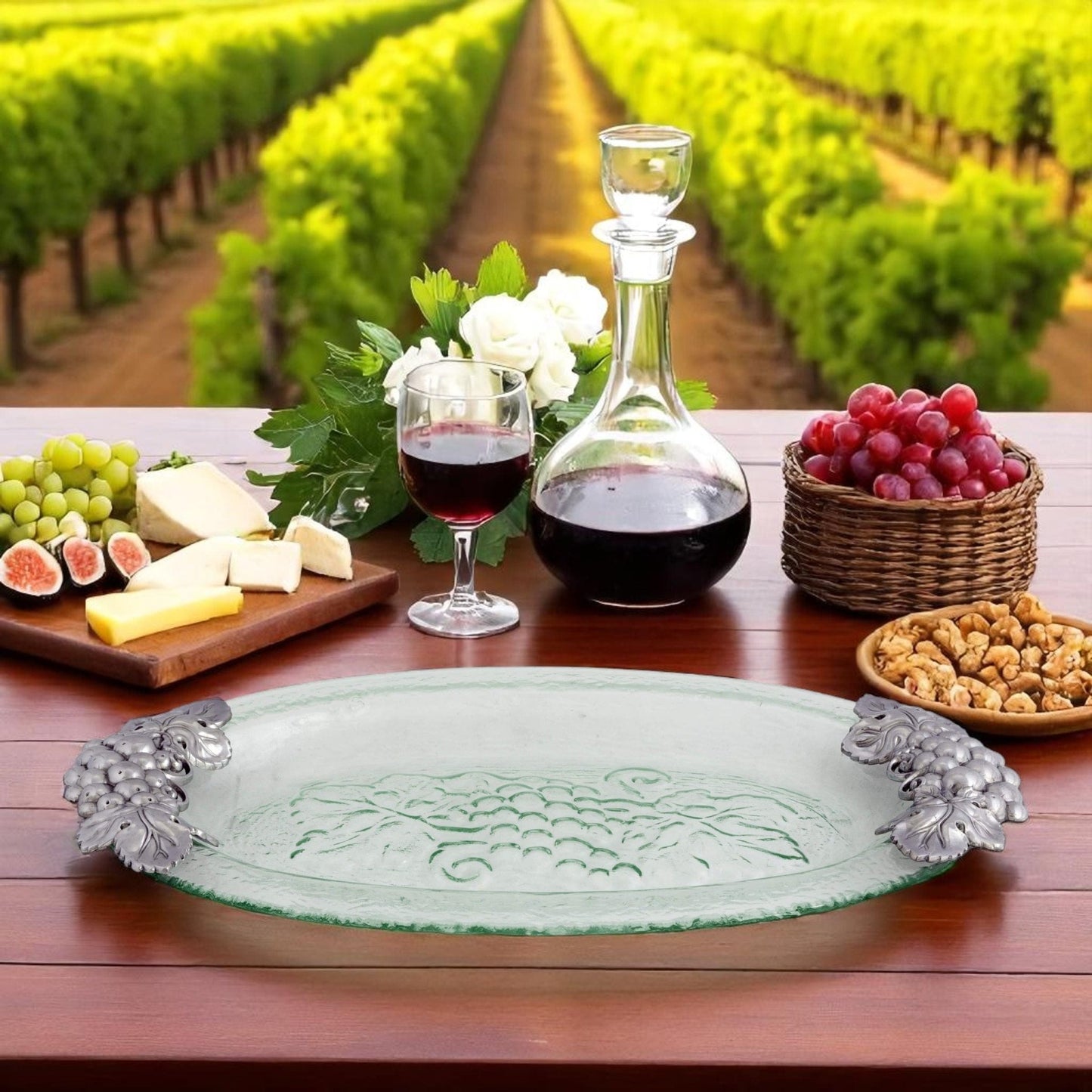 Grape Glass Platter - themonogram manor 