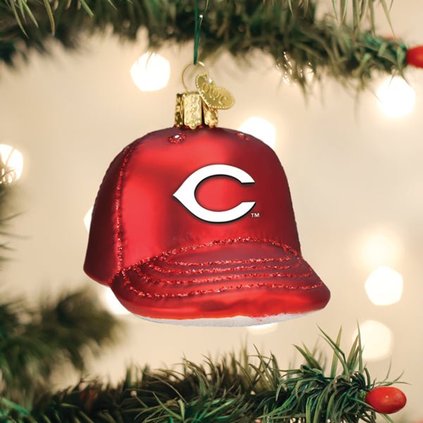 Reds Baseball Cap Ornament - themonogram manor 