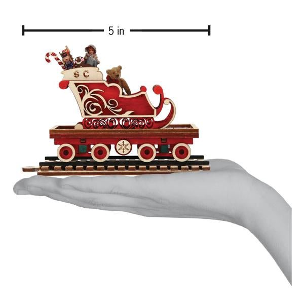 North Pole Express Sleigh Car Ornament - themonogram manor 