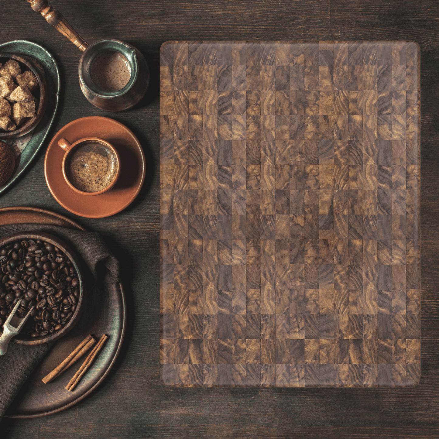 Extra Large Walnut Wood End Grain Cutting Board - themonogram manor 