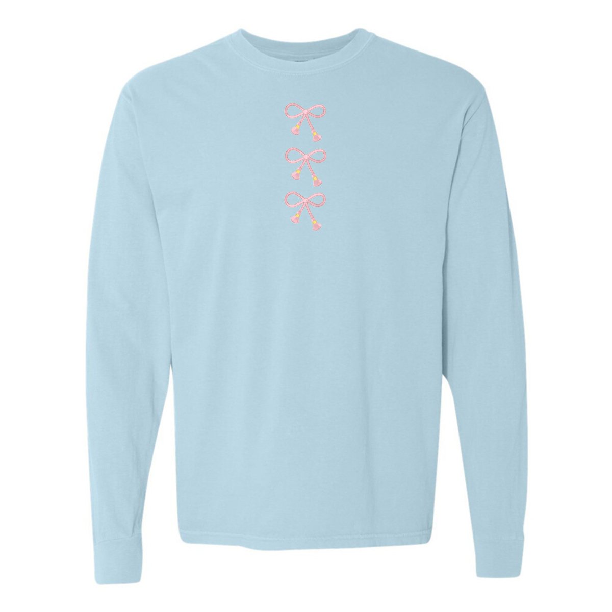 Embroidered Tasseled 'Bows' Long Sleeve - themonogram manor 