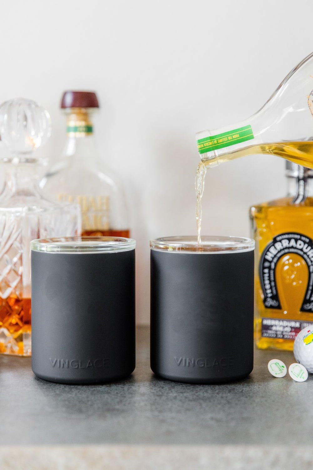 Glass Lined Whiskey Low Ball - themonogram manor 