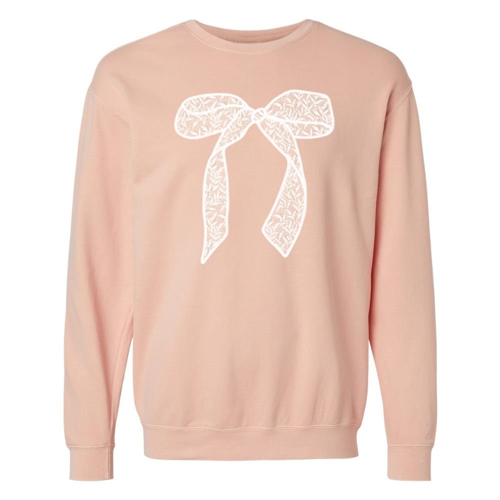 Bow 'Lace It Up' Lightweight Sweatshirt - themonogram manor 