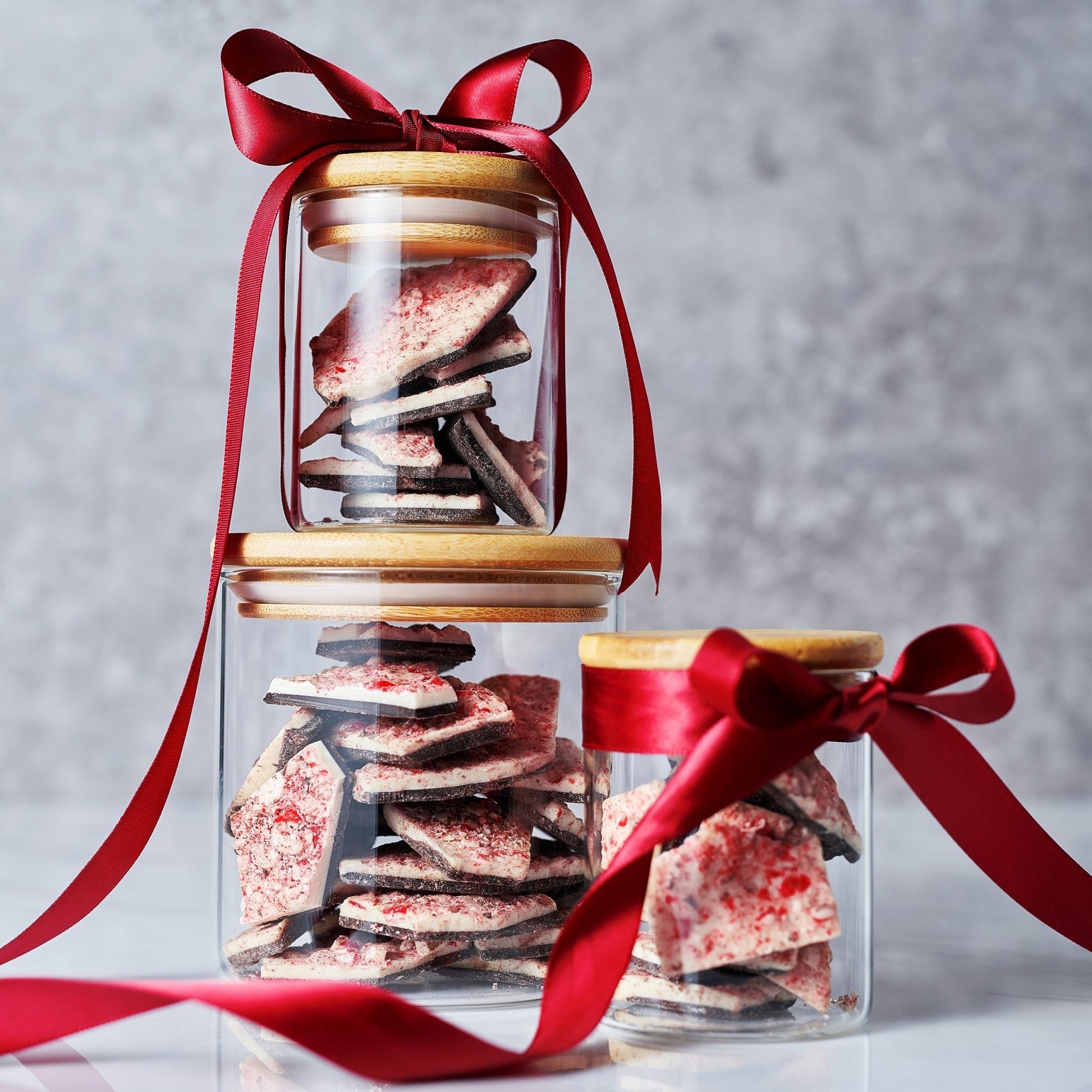 Salted Caramel Chocolate Peppermint Bark, Giftable Food Set - themonogram manor 