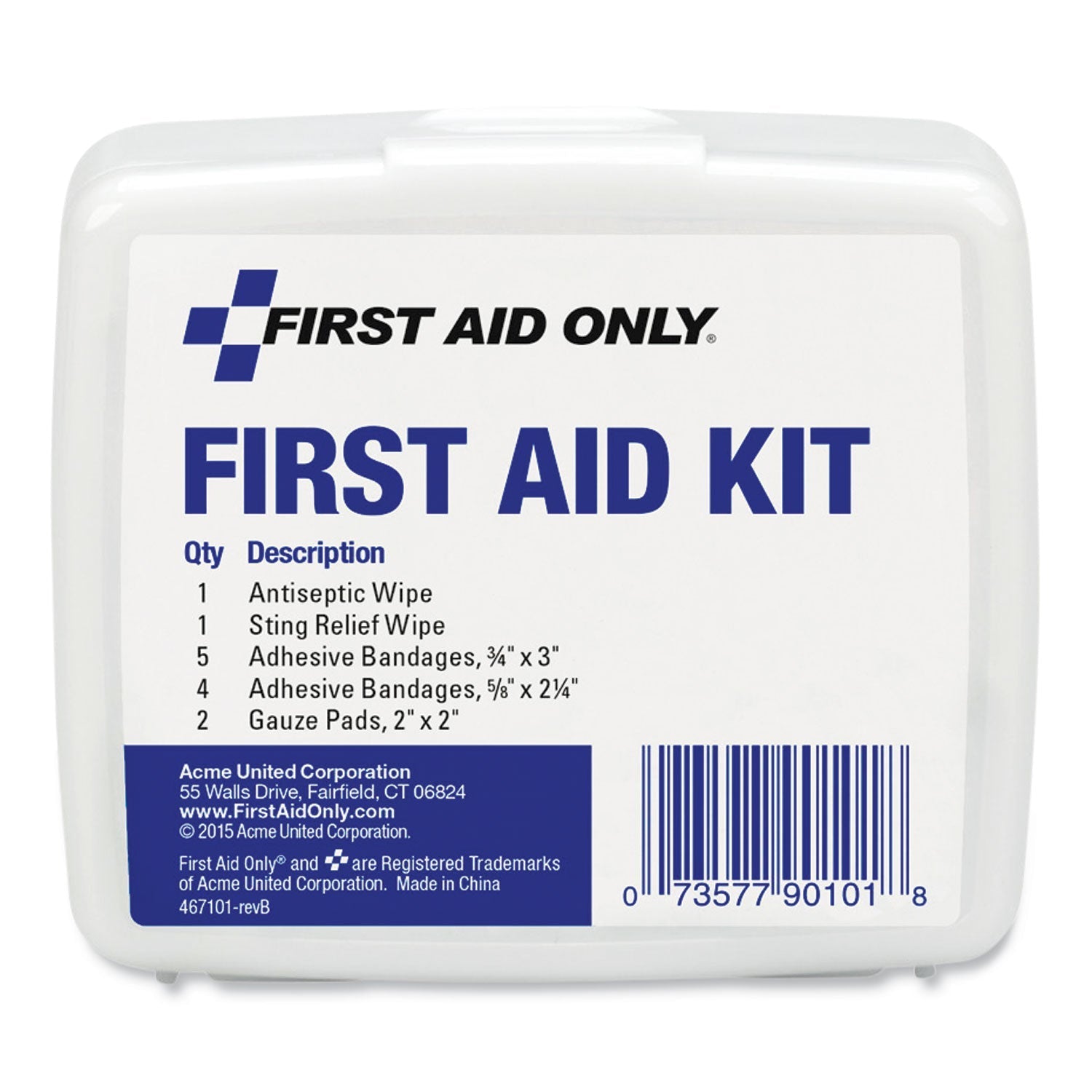 PhysiciansCare First Aid On the Go Kit, Mini, 13 Pieces, Plastic Case - themonogram manor 