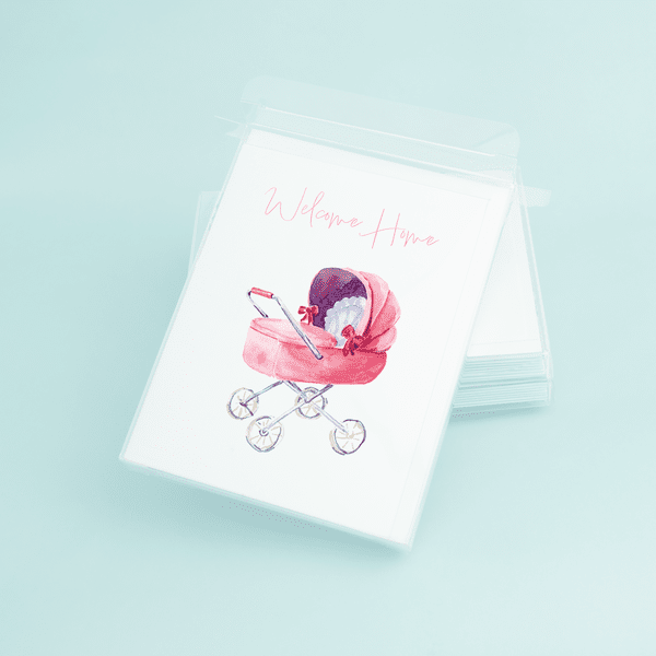 Pink Stroller "Welcome Home" - themonogram manor 