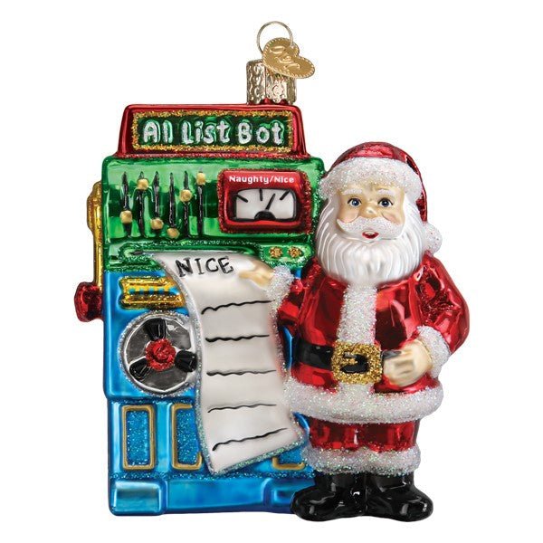 Santa's AI Bot Ornament - themonogram manor 