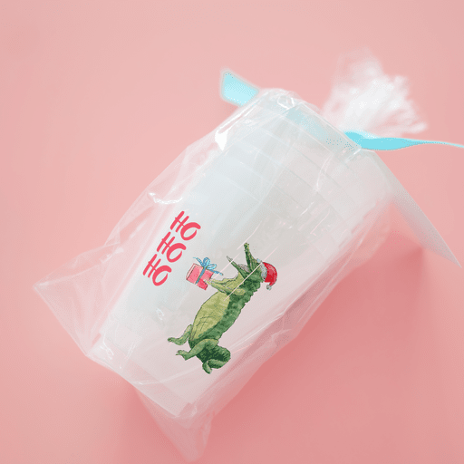 Alligator Santa Frosted Cups - themonogram manor 