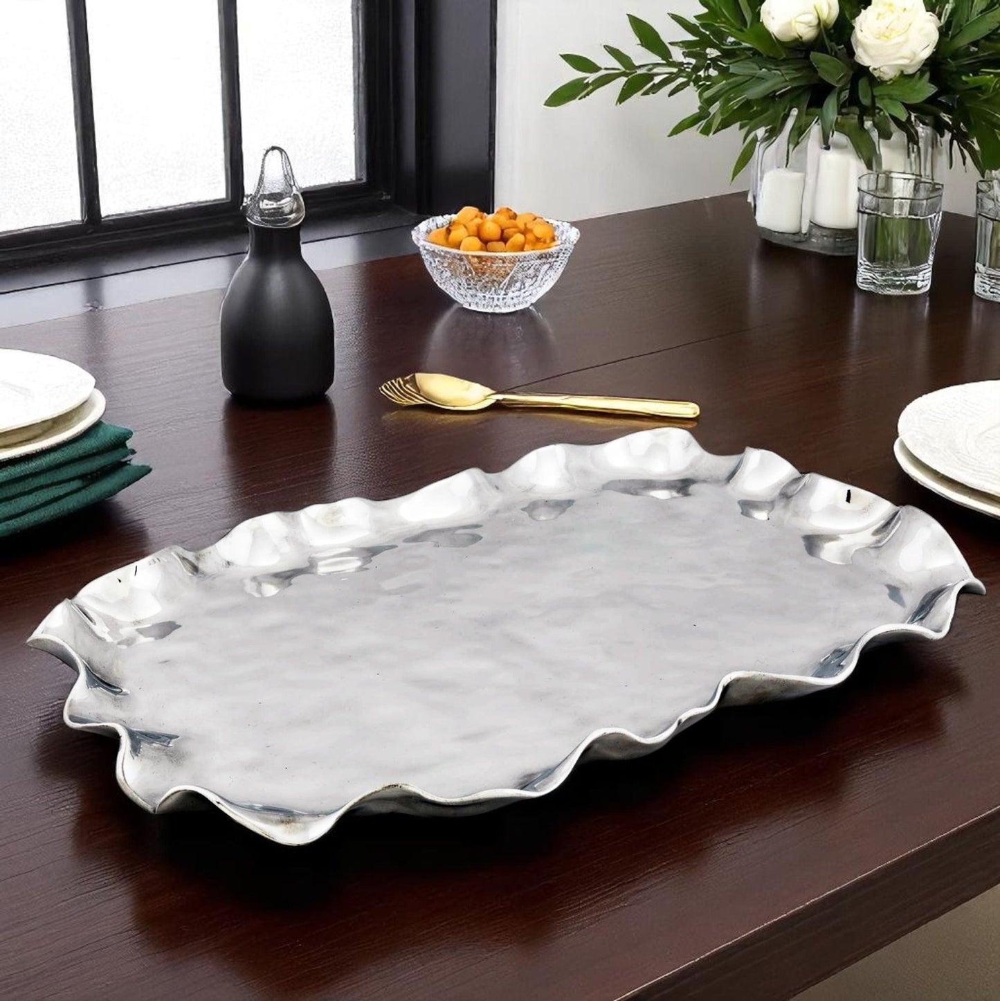 Carmel Rectangle Serving Tray - themonogram manor 