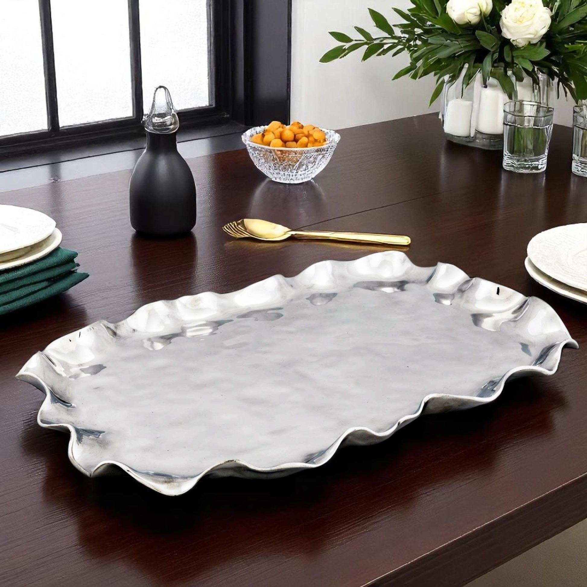 Carmel Rectangle Serving Tray - themonogram manor 