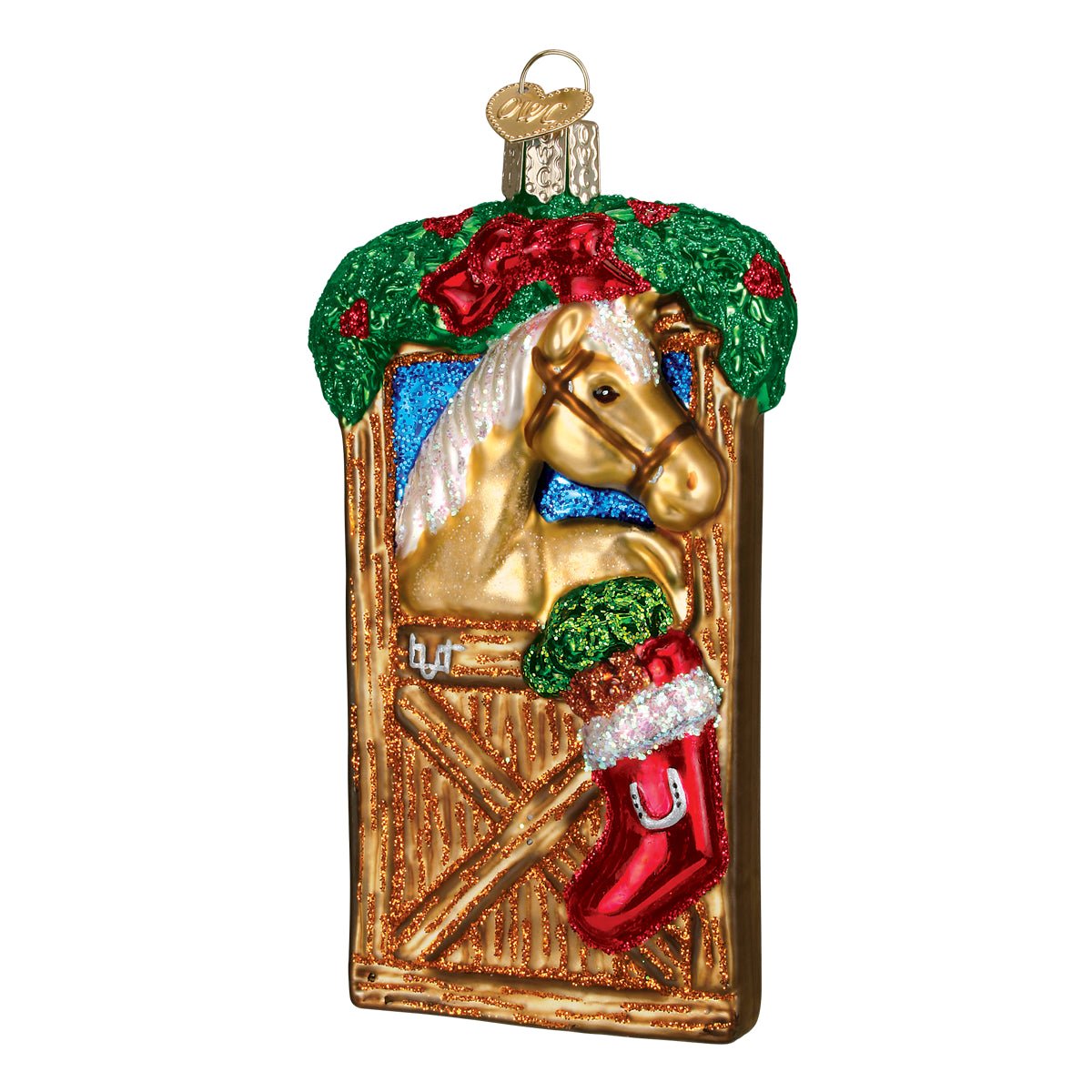 Horse In Stall Ornament - themonogram manor 