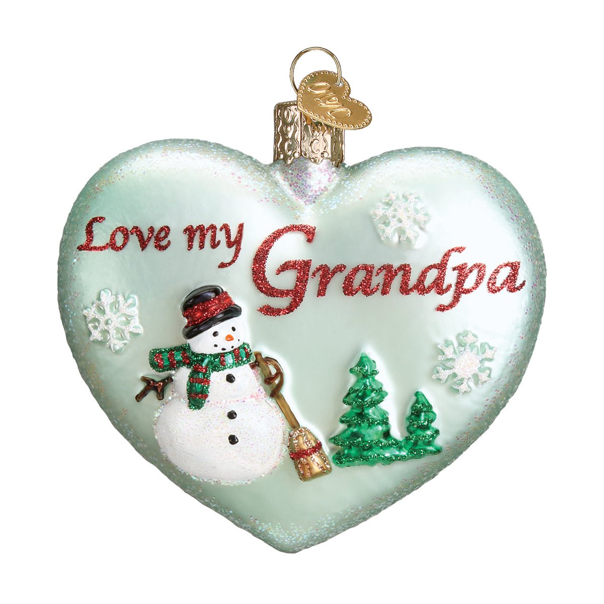 Grandpa Heart Ornament - themonogram manor 