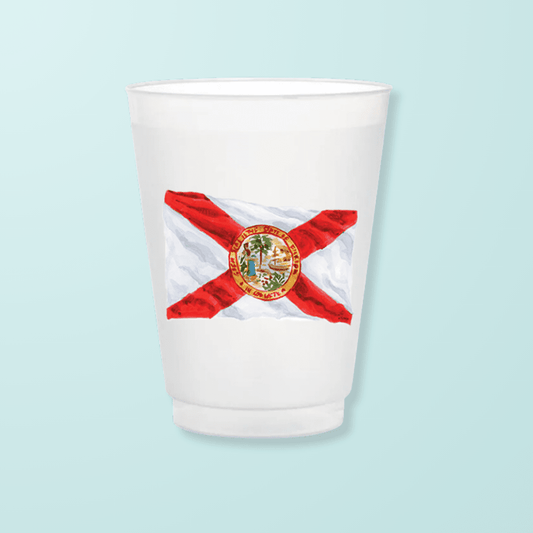 Florida State Flag Frosted Cups - themonogram manor 