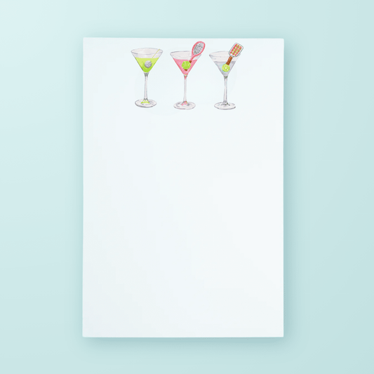 Country Club Cocktails Notepad - themonogram manor 