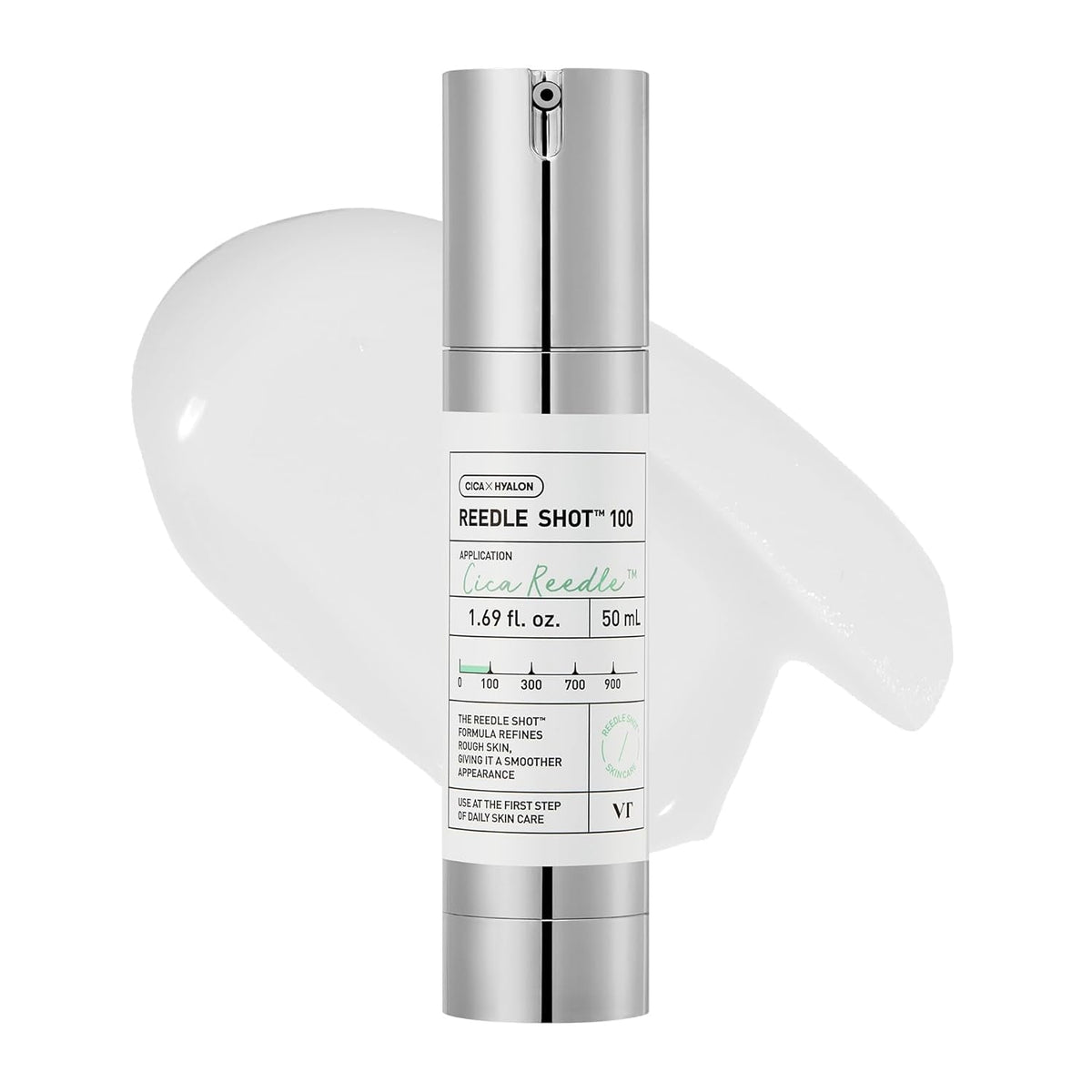 CICA Reedle Shot 100, Spicule Microneedling Serum for Pore Care & Exfoliation, Exosome, Centella Asiatica for Glass Skin, Skin Texture, Korean Liquid Skin Booster (1.69 Fl Oz / 50Ml) - themonogram manor 