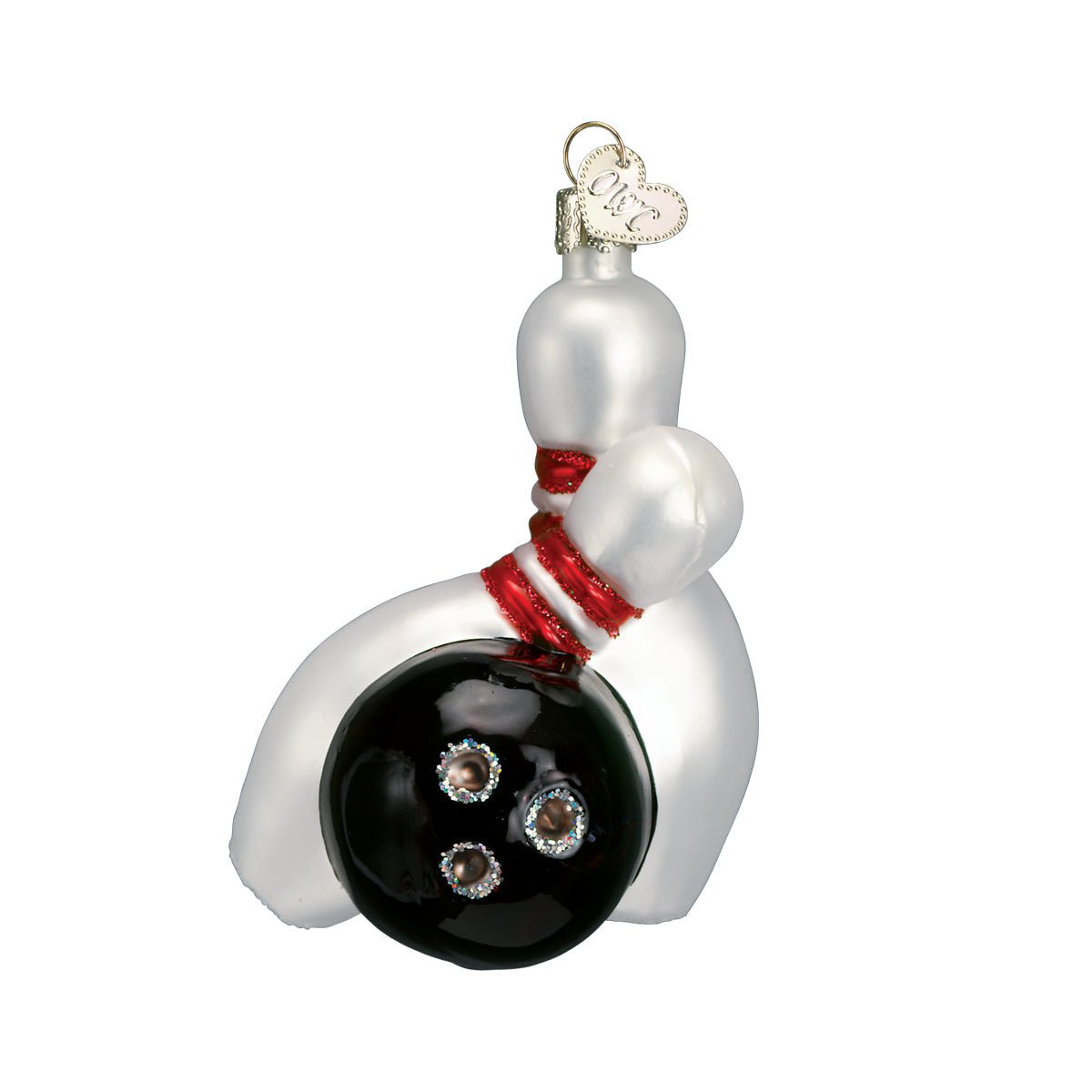 Bowling Ball & Pins Ornament - #themonogram manor #