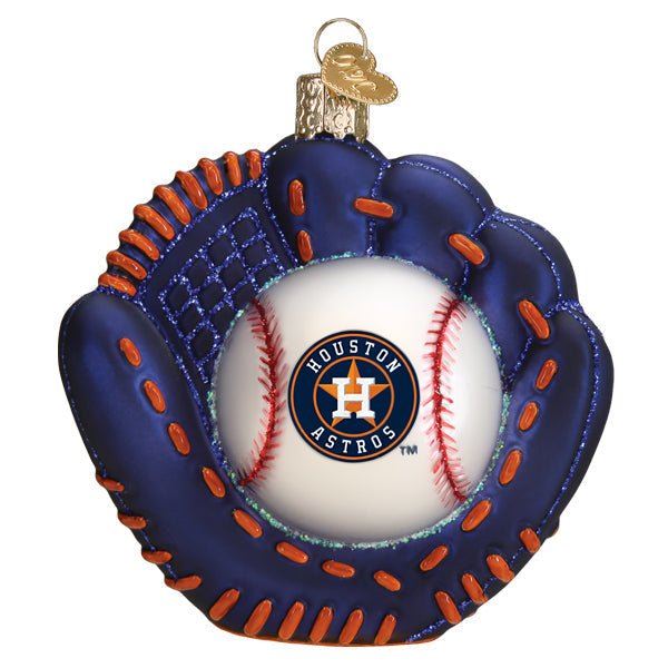 Astros Baseball Mitt Ornament - #themonogram manor #