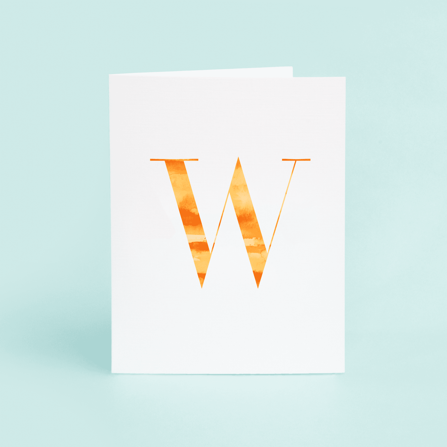 W Folded Card - themonogram manor 