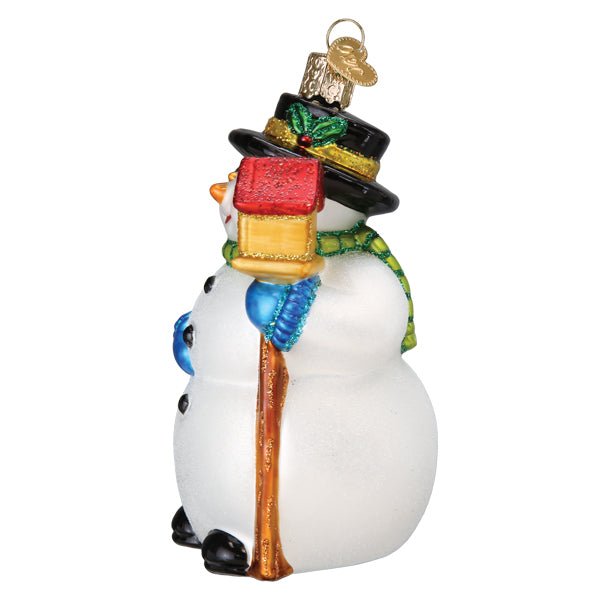 Snowman With Cardinal Ornament - #themonogram manor #