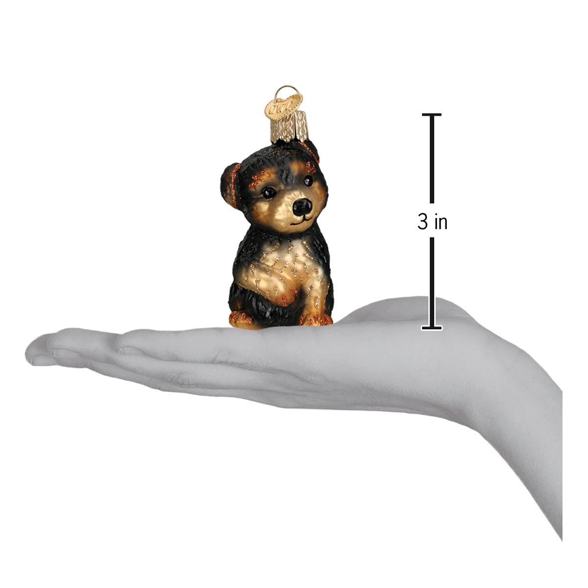 Yorkie Puppy Ornament - #themonogram manor #