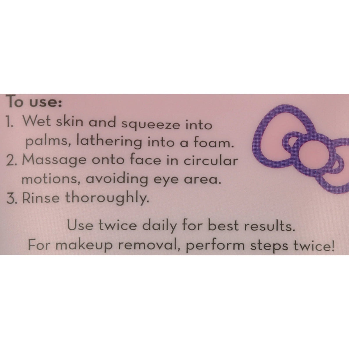 Hello Kitty Double Cleanser 2- In-1 Facial Foam Cleanser for All Skin Types - themonogram manor 