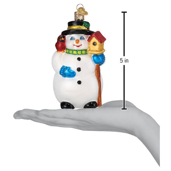 Snowman With Cardinal Ornament - #themonogram manor #