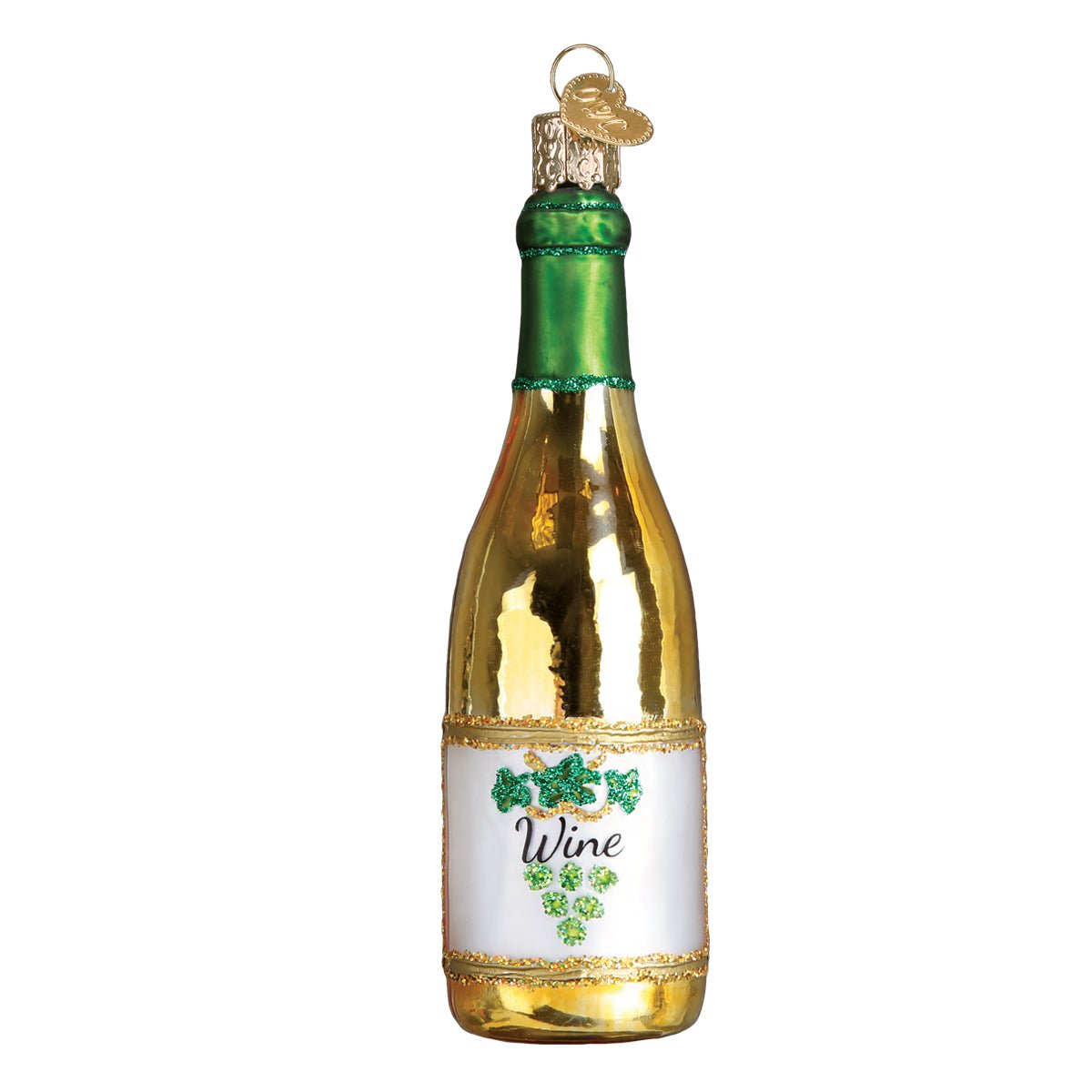 White Wine Bottle Ornament - #themonogram manor #