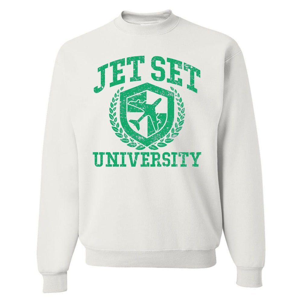 'Jet Set University' Crewneck Sweatshirt - themonogram manor 