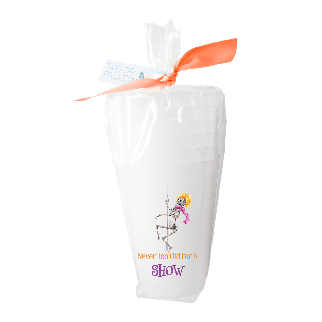 Dancing Skeleton Frosted Cup - themonogram manor 