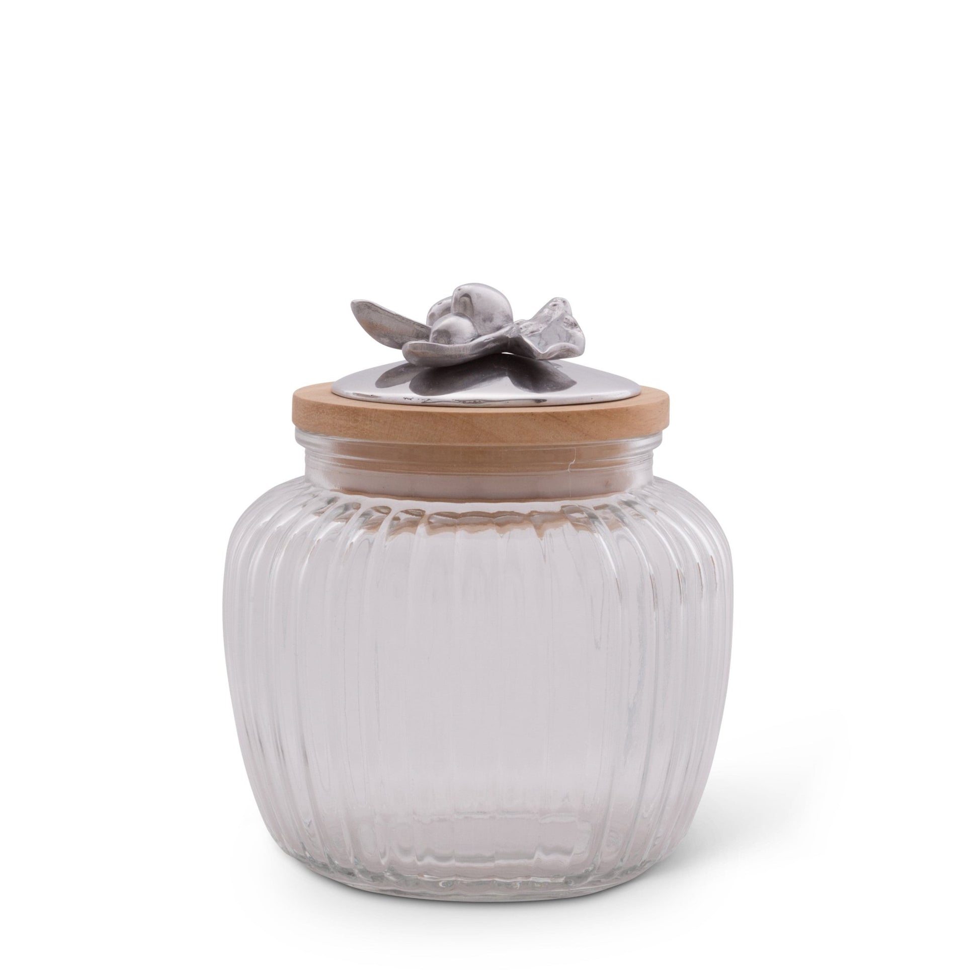 Olive Knob Glass Canisters - themonogram manor 